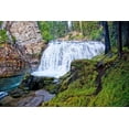 thumbnail image 2 of Broom, Michael 32x23 White Modern Wood Framed Museum Art Print Titled - South Fork Falls, 2 of 4