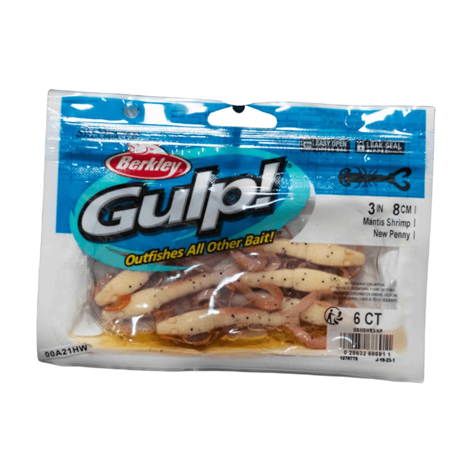(2 pack) Gulp! Mantis Shrimp, 3" New Penny