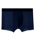 thumbnail image 2 of Jinhomg Mens Ice Silk Boxers Ultra Thin Comfy Elastic Waistband Underwear Lightweight Breathable Mid Waist Underpants Daily Wear Limited Time Gold XL, 2 of 3