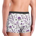 thumbnail image 4 of Bingfone Lavender Flowers Men's Underwear - Casual Stretch Boxer Briefs-Medium, 4 of 7