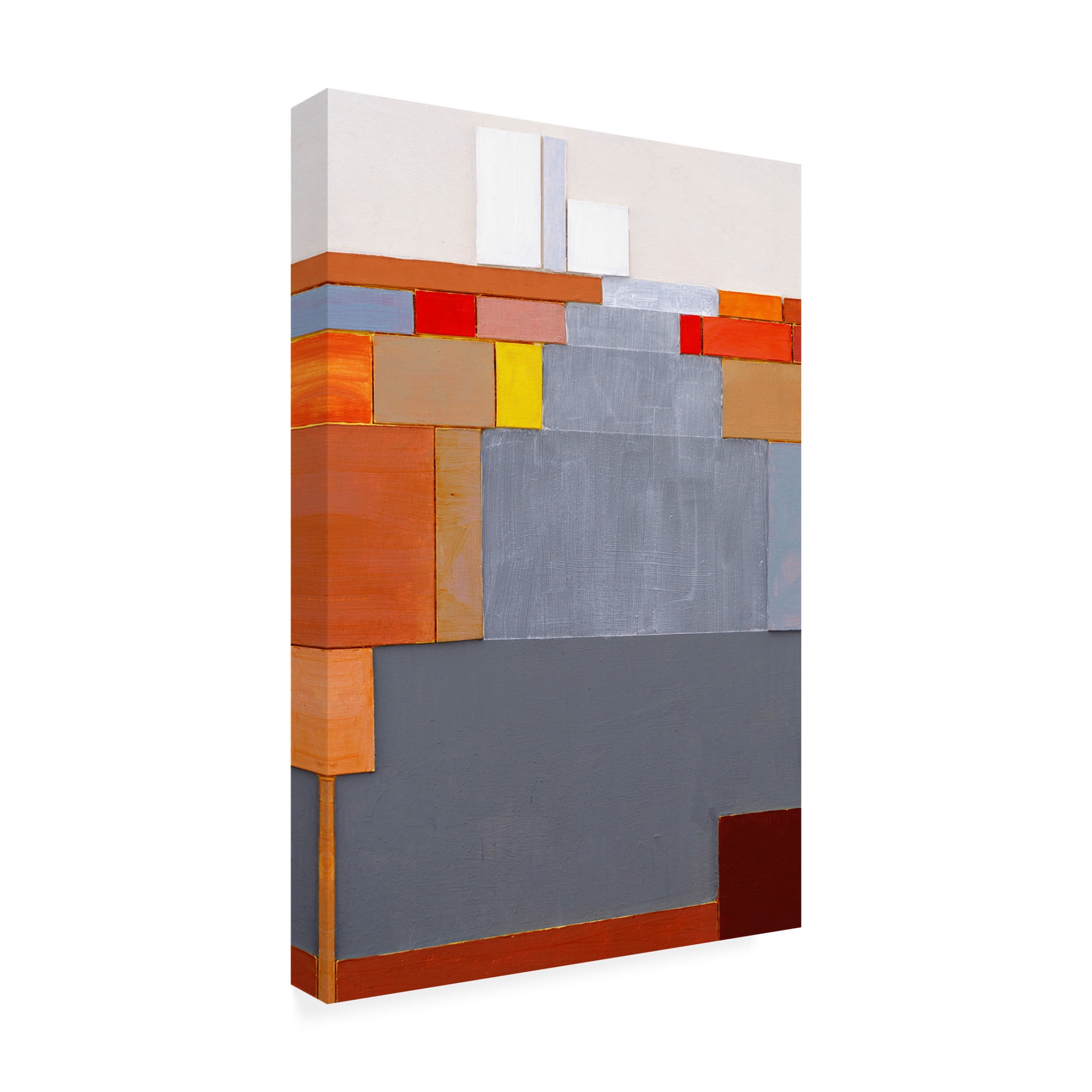 Canvas Wall Art - Incado 'Red Graphics' Wall Art for Living Room, Bedroom, or Office Décor by Trademark Fine Art - 16 x 24 Inches