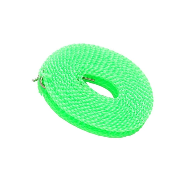 Clothesline Stretchy Portable Laundry Cord clothing clothes hanger for  Garden Camping Accessories Portable Garden Travel RV green 300cm 