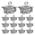 thumbnail image 1 of 50 piezas de bisutería de graduación, mini colgantes de birrete, suministros para pulseras, collares y llaveros., 1 of 7