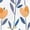 Orange, variant on FamilyThread Girls' 3/4 Sleeve Round Neck Casual Top Floral Tee For 3-12 Y