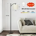 thumbnail image 2 of SparkGlow Floor Lamp for Living Room Standing Tall Lamp with Adjustable Head, 2 of 7