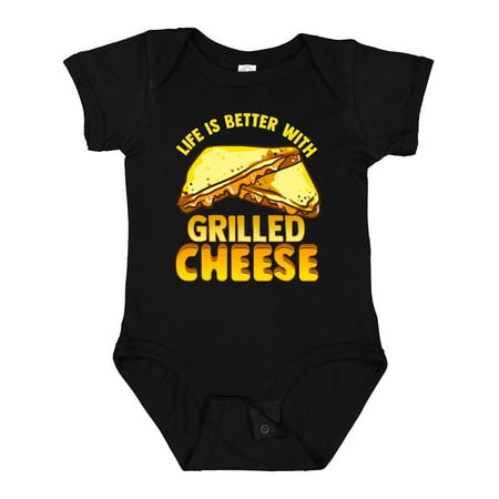 

Inktastic Life is Better with Grilled Cheese Gift Baby Boy or Baby Girl Bodysuit