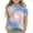 Multicolor-4, variant on Graphic Tees for Girls, Short Sleeve Lightweight Crewneck Casual Summer T-shirts Multicolor Size 10-12 T