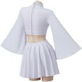 thumbnail image 4 of Adult Short White Dress Crop Top Skirt Suit Outfit for Women Teen, 4 of 7