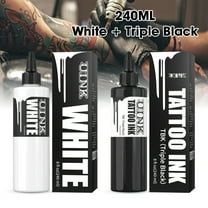 UINK Professional Tattoo Ink 150ML 1 bottle (5.07oz) Black and white set, Long-lasting Color Safe and Gentle, Tattoo ink, tattoo ink kit, skin ink