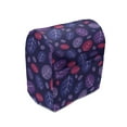 thumbnail image 1 of Nature Art Stand Mixer Cover, Hand Drawn Leafage of Vines Forest Foliage Botanical Jungle Beauty, Kitchen Appliance Organizer Bag Cover with Pockets, 5 Quarts, Indigo Purple Magenta, by Ambesonne, 1 of 4