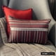 thumbnail image 2 of Funda de almohada lumbar roja de 30 x 60 cm (12 x 24 pulgadas), diseño rectangular con patchwork de jacquard y cristales, estilo moderno con estampado de rayas - Jimmy James, 2 of 8