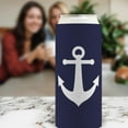 thumbnail image 5 of Beach Themed Party Favors Classic Navy Nautical Boating Anchor 24-Pack Ultra Slim Can Drink Thermocoolers, 5 of 8