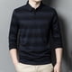 thumbnail image 4 of Blusa y camisa de manga larga con cuello vuelto para hombre, pijama deportivo para el hogar, camiseta de color liso, blusa deportiva de poliéster para hombre, 4 of 5
