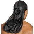 thumbnail image 5 of 1 gorro de seda Durag, gorro de terciopelo Durag para hombres y mujeres, perfecto para ondas de 360 grados, rastas y turbantes, gorro de terciopelo premium para envolver la cabeza,, 5 of 5