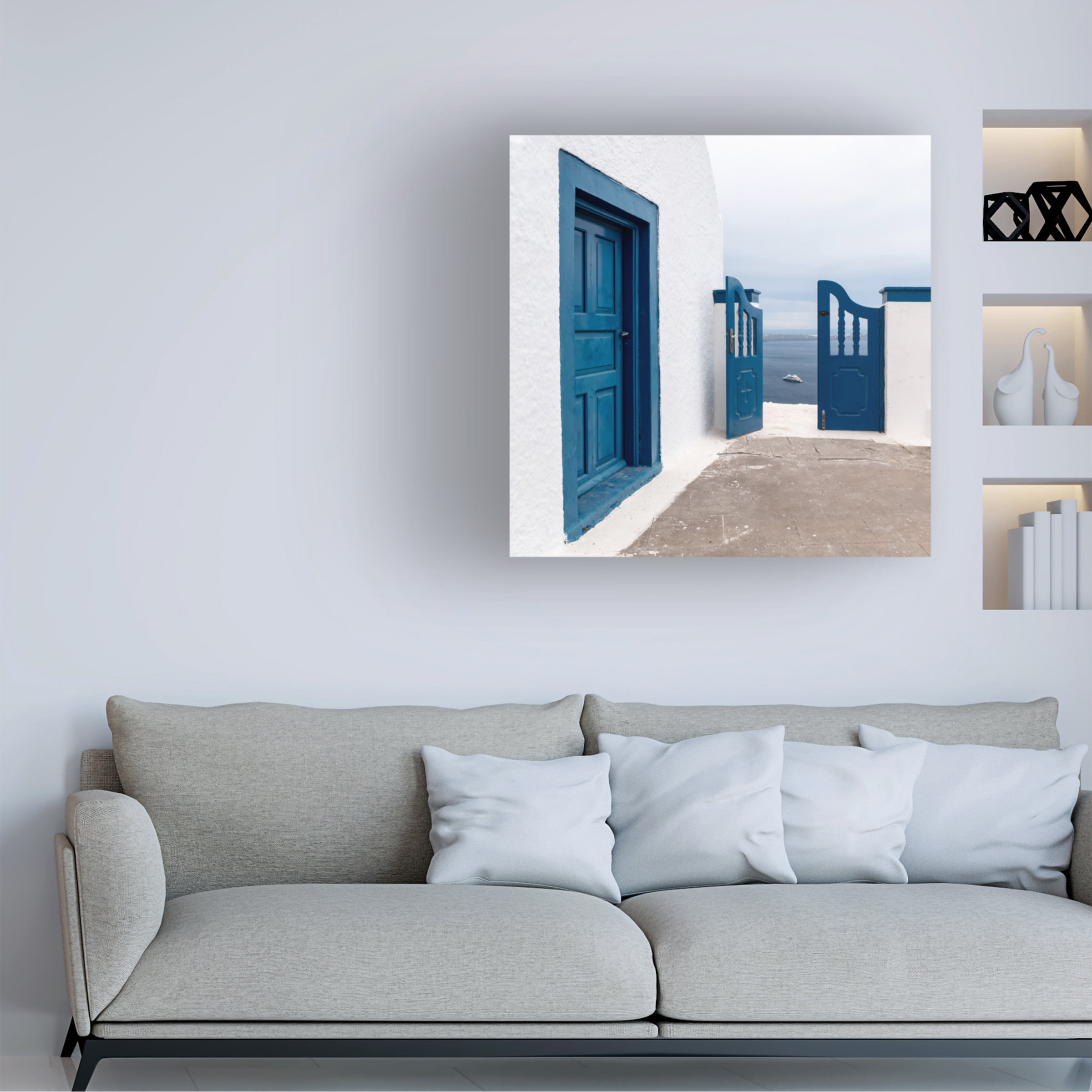 Trademark Fine Art Markus Auerbach  Santorini Greece Canvas Wall Art