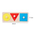 thumbnail image 1 of Tablero de agarre de mano geométrico 3D rompecabezas de madera para niños juguetes educativos para edades tempranas Sywqhk libre de BPA, 1 of 9
