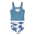thumbnail image 5 of JAJAHO Girls Tankini Swimsuits Two Piece Swimwear Hallow Out Backless Swim Tank Tops And High Waisted Briefs Bottom Set For Kids Teens 7-16Y Stylish Beachwear, 5 of 5