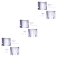 thumbnail image 4 of Inteprter Cortina de tul para ventana, adorno colgante para el hogar, adorno de cortina de Color Simple Type1 NO1 Inteprter CBP040113, 4 of 6