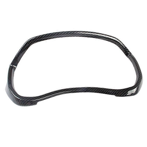 Para Ram 1500 2019 2020 Accesorios Tablero de instrumentos del automóvil Pantalla del medidor Cubierta de pantalla Embellecedor ABS Patrón de fibra de carbono para automóvil, Patrón de fibra de carb