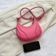 thumbnail image 2 of Bolso Bandolera para Mujer Gran Capacidad PU Saddle Make Up Cosmetic Bag (Rose Red), 2 of 9