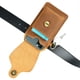 thumbnail image 5 of Xihbxyly Bolsa de Cuero para Teléfono Móvil, Riñonera para Deportes Al Aire Libre, Piel de Vacuno Resistente, Cierre de Seguridad con Clip para Cinturón, Bolsillo Multiusos, Ideal para Senderismo, Ru, 5 of 7