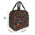 thumbnail image 3 of Fotbe BBQ Barbecue Grill Bolsa Térmica con Estampado y Forro de Aluminio Grueso Bolsa de Almuerzo con Bolsillo Frontal para Hombres y Mujeres, Ideal para Trabajo, Escuela, 3 of 8