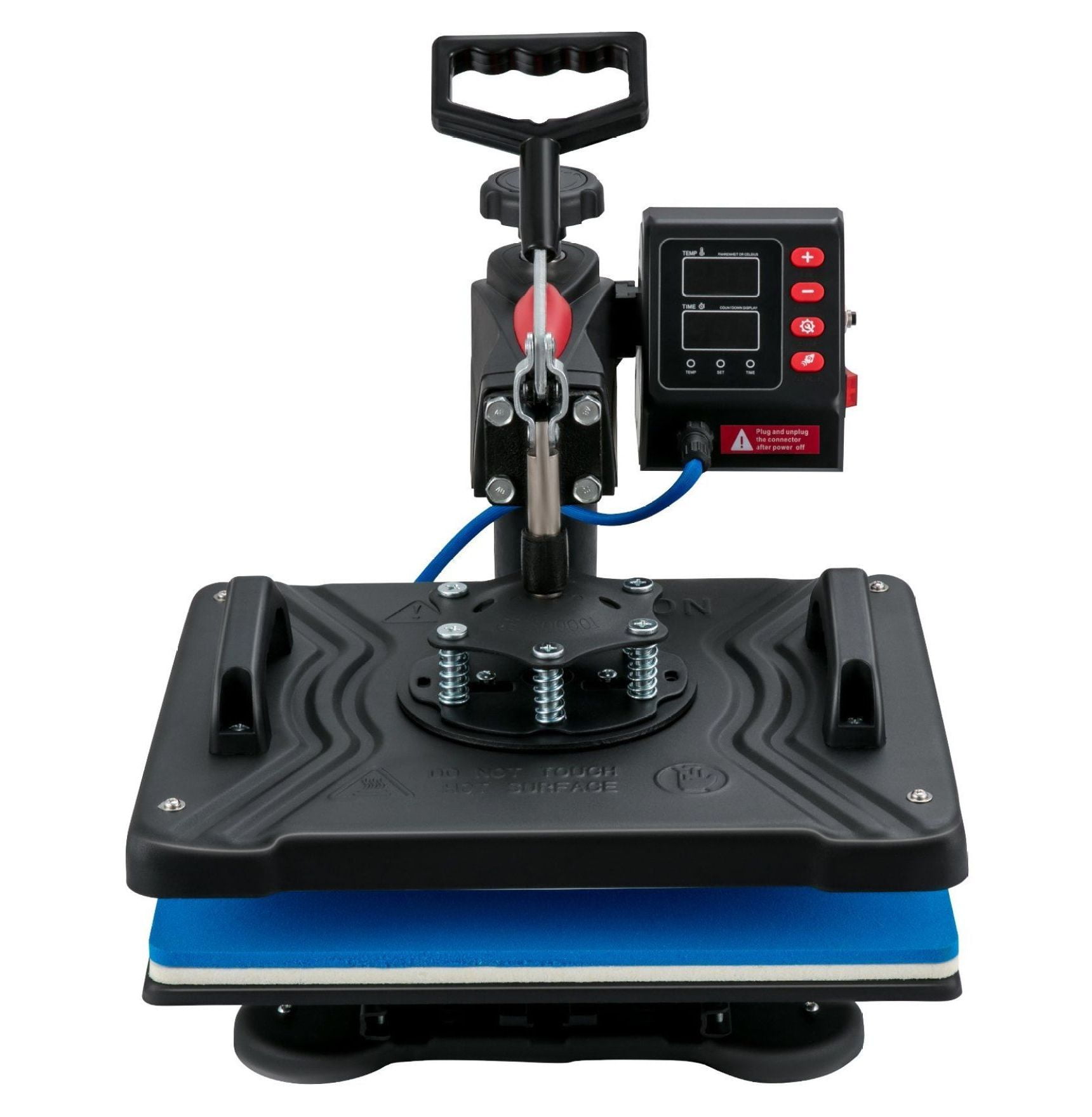 Heat Press 5 in 1 Machine 12x15, Sublimation Transfer Press for T-Shirt, Mug, Cap, Plates, Digital Heat Press Machine with Fast Heat-up & Precise Temp Control