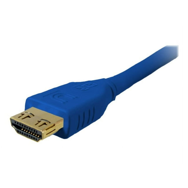 Comprehensive Microflex Pro AV/IT - Câble HDMI avec Ethernet - HDMI Mâle à HDMI Mâle - 6 Pieds - triple Blindage - Bleu Froid - support 4K