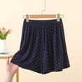 thumbnail image 3 of GigrtiJin Pajamas Shorts for Womens Elastic High Waisted Wide Leg Shorts Baggy Lightweight Comfortable Loungewear Shorts, 3 of 4