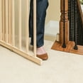Evenflo WalkThru Top of Stairs Baby Gate (Natural Wood)