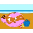 thumbnail image 2 of Blanckslate 14x12 White Modern Wood Framed Museum Art Print Titled - Beachy Keen I, 2 of 4