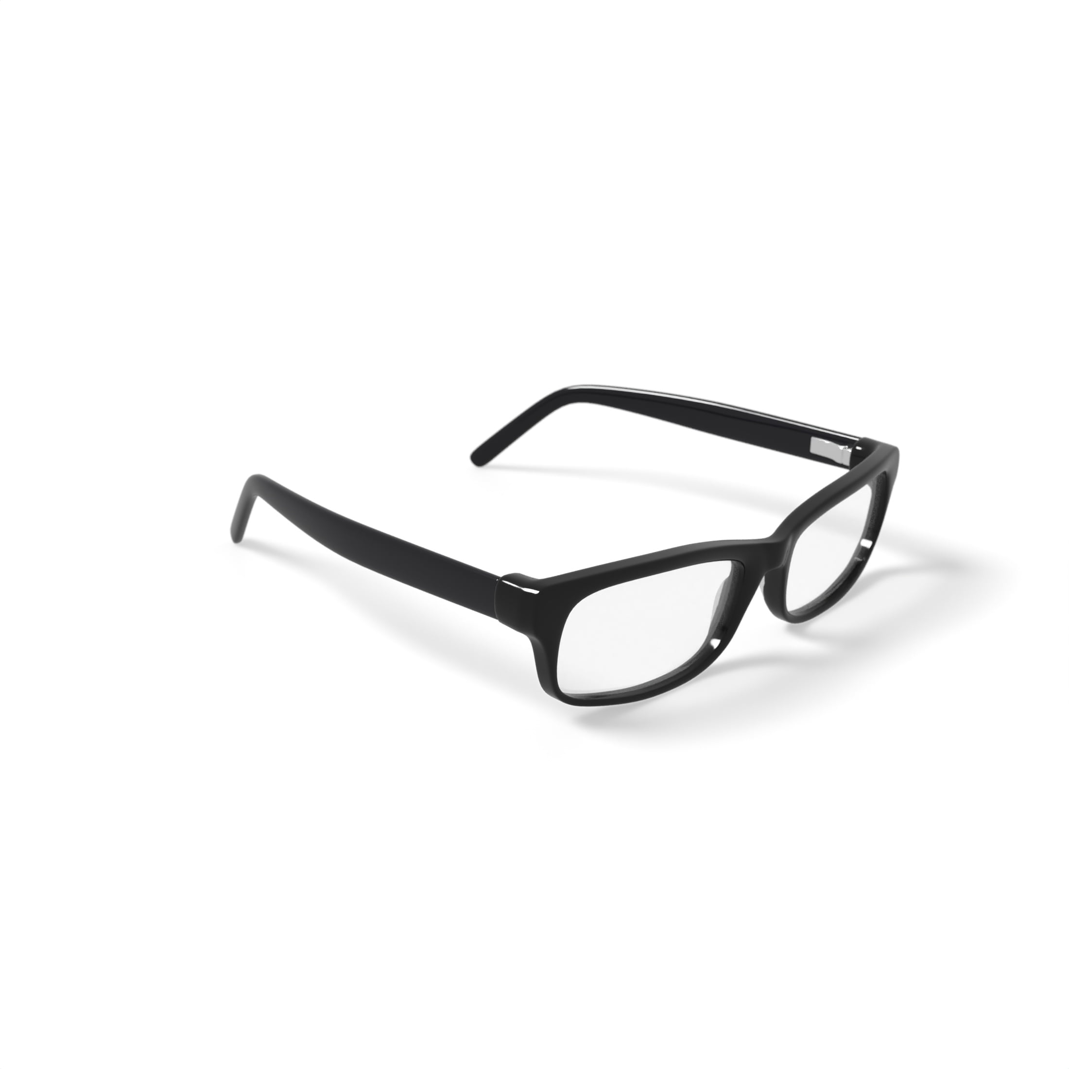 Walmart Men's FM14112 Rectangular Prescription Eyeglasses with Case, Black