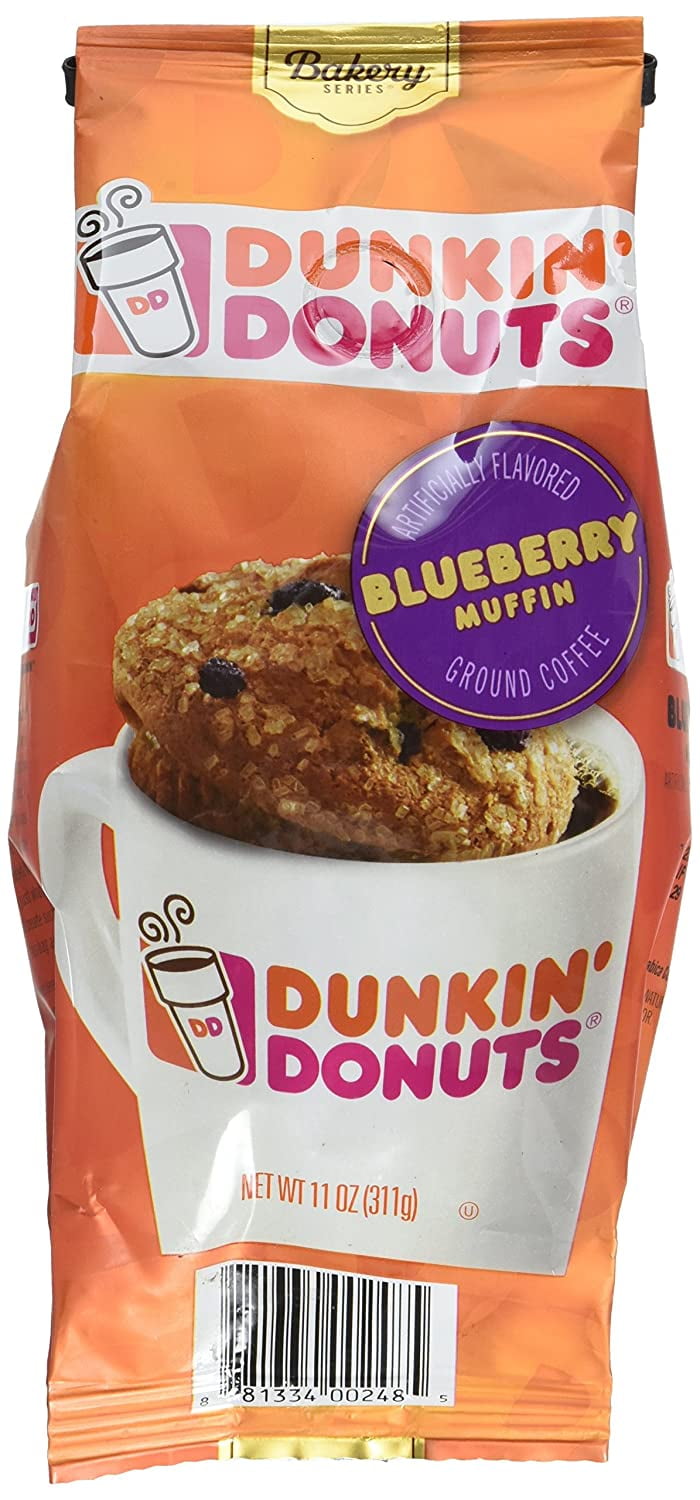 Dunkin Donuts Bakery Series Ground Coffee, Blueberry Muffin, 11 Oz