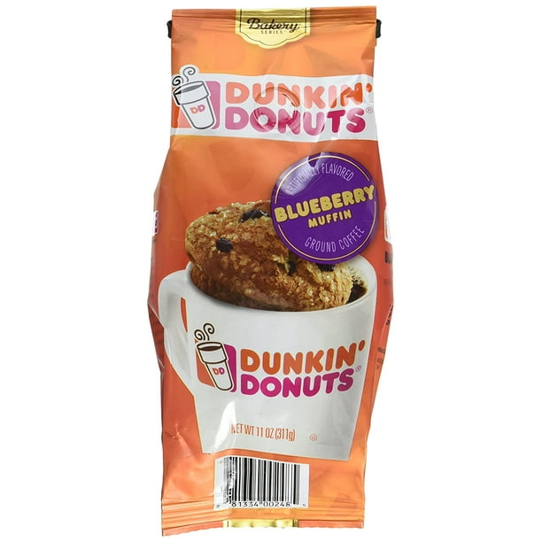 Dunkin Donuts Bakery Series Ground Coffee, Blueberry Muffin, 11 Oz
