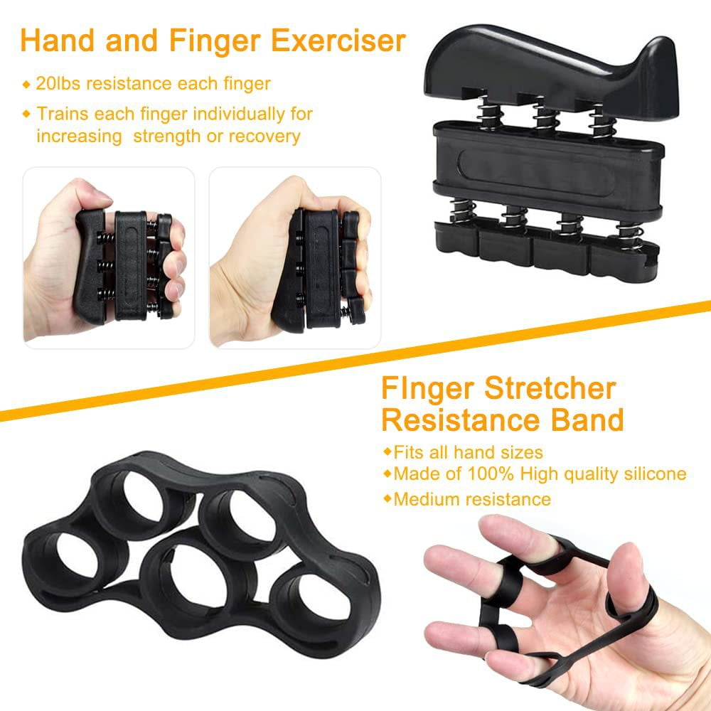 Adjustable Grip Set Hand Trainer Grip Ring Finger Exerciser Combination Fitness Supplies Five-piece Set