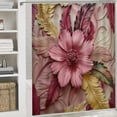 thumbnail image 6 of Orinice Shower curtain set, floral shower curtain decoration 69x72, 6 of 7