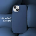 thumbnail image 4 of JETech Silicone Case for iPhone 14 6.1-Inch, Silky-Soft Touch Full-Body Protective Phone Case, Shockproof Cover with Microfiber Lining (Cobalt Blue), 4 of 7