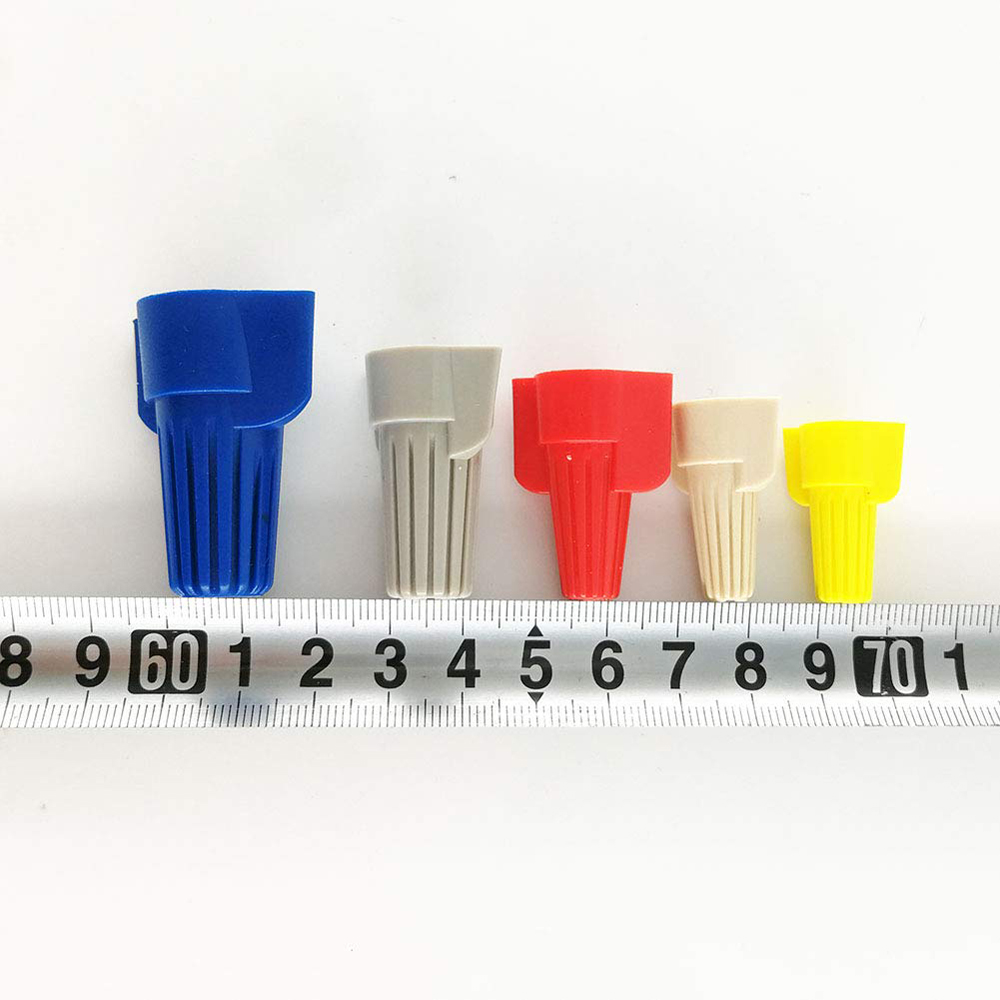 Twist Type Wire Connector Wire Nuts AWG 18-10 Winged UL Listed Yellow 500 pcs.