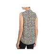 thumbnail image 2 of Beach Lunch Lounge Womens Leilanah Animal Print Sleeveless Button-Down Top, 2 of 2