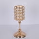 thumbnail image 4 of Candelabro cilíndrico de cristal dorado para decoración de hoteles 10x23cm, 4 of 9