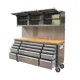 thumbnail image 1 of Banco de trabajo y gabinete de herramientas de metal combinado con cajones para garaje y taller, 1 of 3