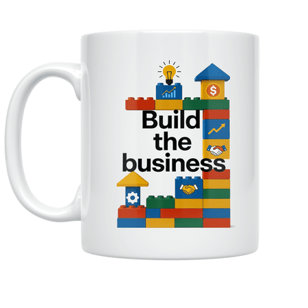 Build the Business - Entrepreneur Enthusiast - 11 oz Ceramic Coffee Mug