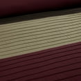 thumbnail image 3 of Chezmoi Collection Briar 7-Piece California King Bed in a Bag Comforter Set with Sheets - Lightweight Comforter Burgundy Coffee Brown Luxury Pleated Stripe Bedding Set for All Season, 3 of 9
