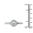 thumbnail image 4 of 1 Carat T.W. Diamond Single Halo 14kt White Gold Engagement Ring, 4 of 4