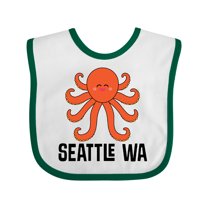 Inktastic Seattle Octopus Washington Vacation Boys or Girls Baby Bib
