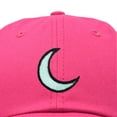 thumbnail image 2 of Dalix Moon Embroidered Crescent Astronomy Night Cotton Dad Hat Baseball Cap Adjustable Womens in Hot Pink, 2 of 5