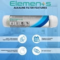 thumbnail image 4 of Metpure Elements Inline Antioxidant Alkaline Water Filter 11" x 2.5" with 1/4" Quick Connects Replacement or Add-on for pH Balance and Restore Minerals in Reverse Osmosis RO System, 4 of 10