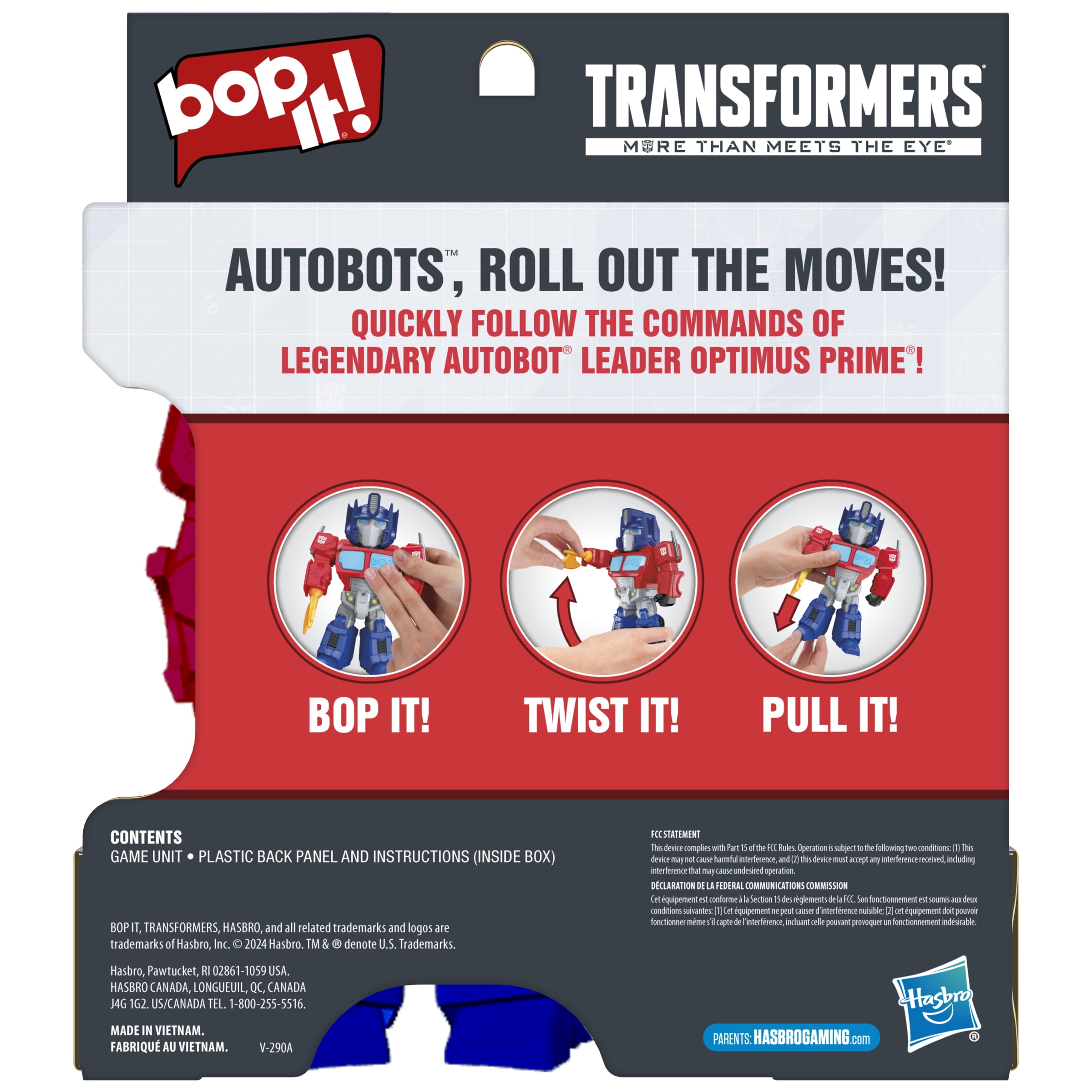 Bop It! Optimus Prime Edition Game, Kids Games for 1 or More Bop It! Optimus Prime Edition Game, Kids Games for 1 or More