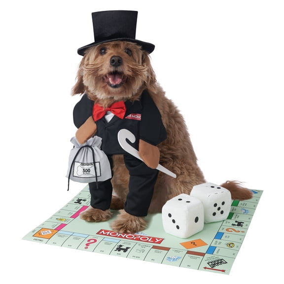 California Costumes Mr. Monopoly Dog Costume | Medium Unisex