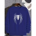 thumbnail image 3 of Jersey De Talla Grande Para Hombre, Cómoda Sudadera De Manga Larga Con Estampado De Araña A La Moda, 3 of 4